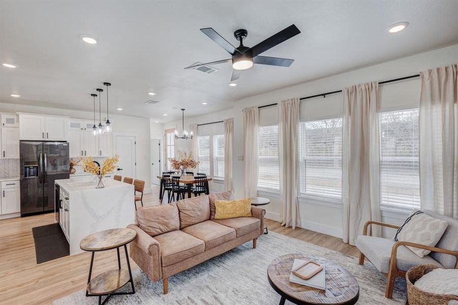 Furnished interior view inside a new home in , Fort Worth (Image 12). Furnished interior view inside a new home in , Fort Worth (Image 12).