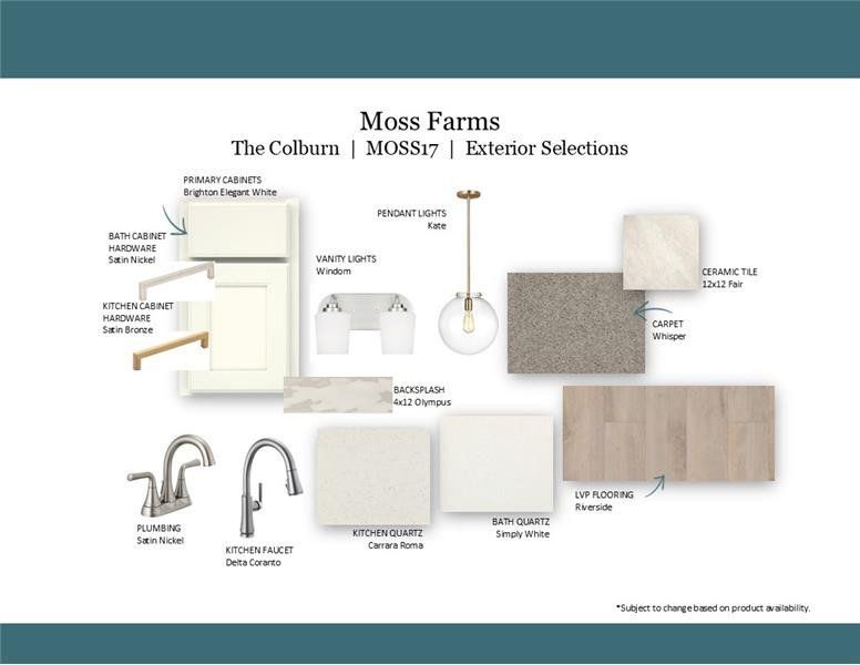 Sample of building materials used in homes in Moss Farm, White House (Image 45).