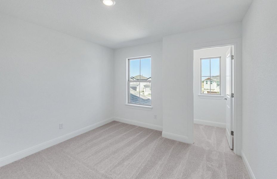 Spacious, unfurnished interior of a new home in Saddleback at Santa Rita Ranch, Liberty Hill (Image 39). Spacious, unfurnished interior of a new home in Saddleback at Santa Rita Ranch, Liberty Hill (Image 39).