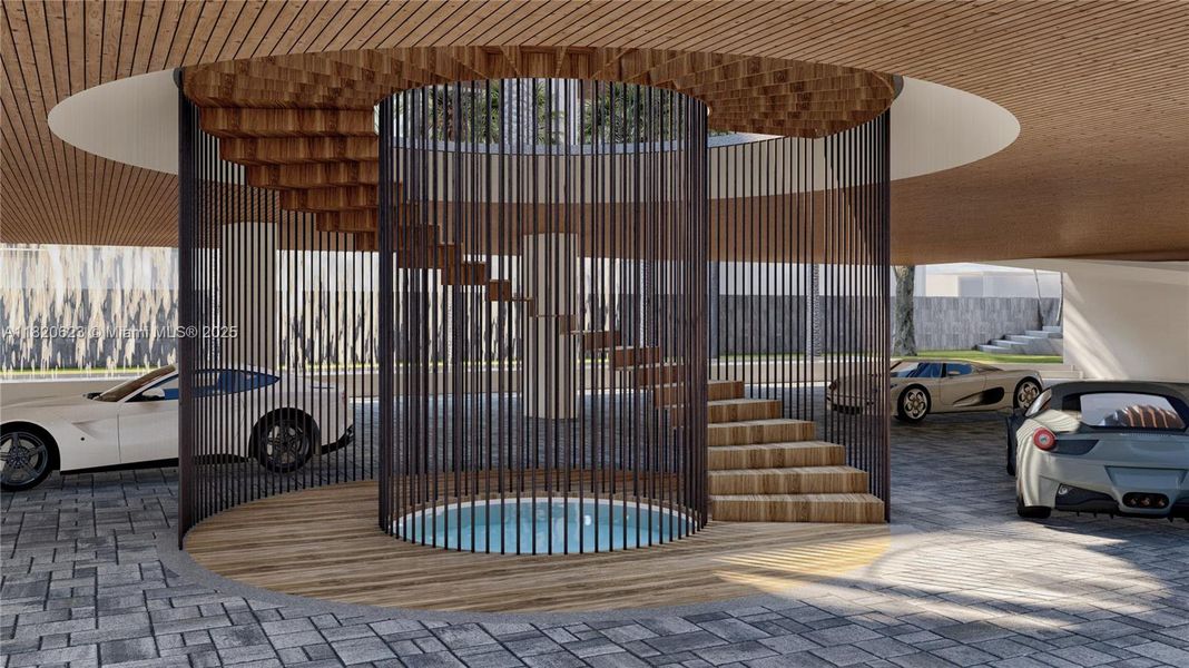 Furnished interior view inside a new home in , Miami Beach (Image 5).