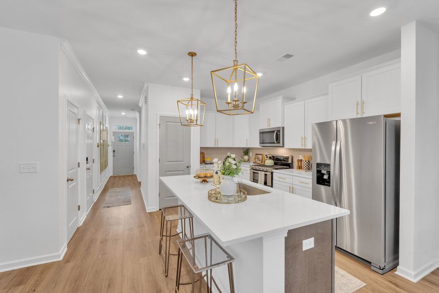 Representative furnished interior of a home built from the Benton II by Great Southern Homes in Springwood Grove, Central (Image 37).