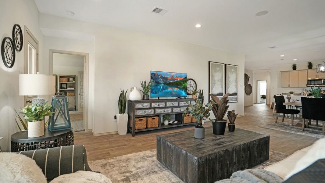 Representative furnished interior of a home built from the GAVEN by D.R. Horton in Westward Pointe, Sealy (Image 10).