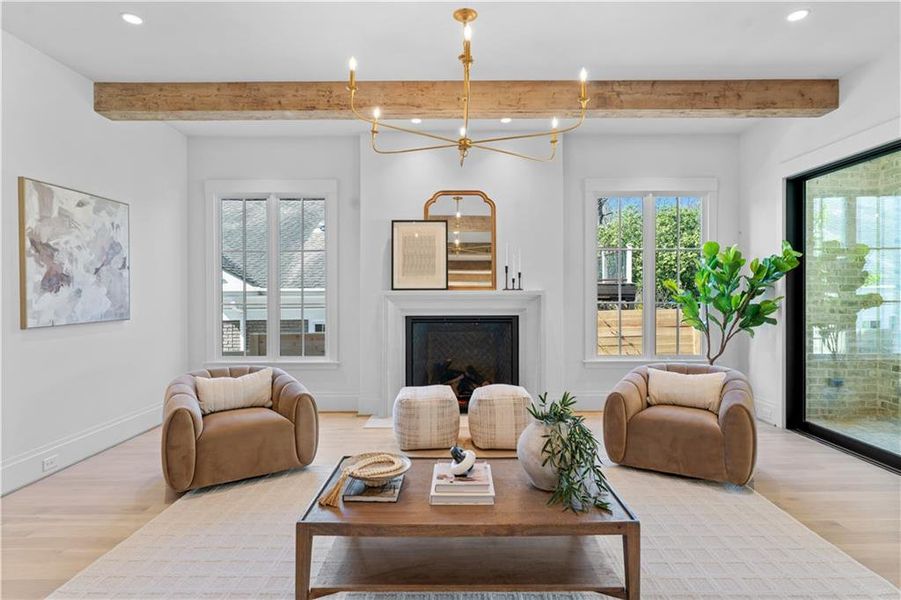 Furnished interior view inside a new home in , Atlanta (Image 31).