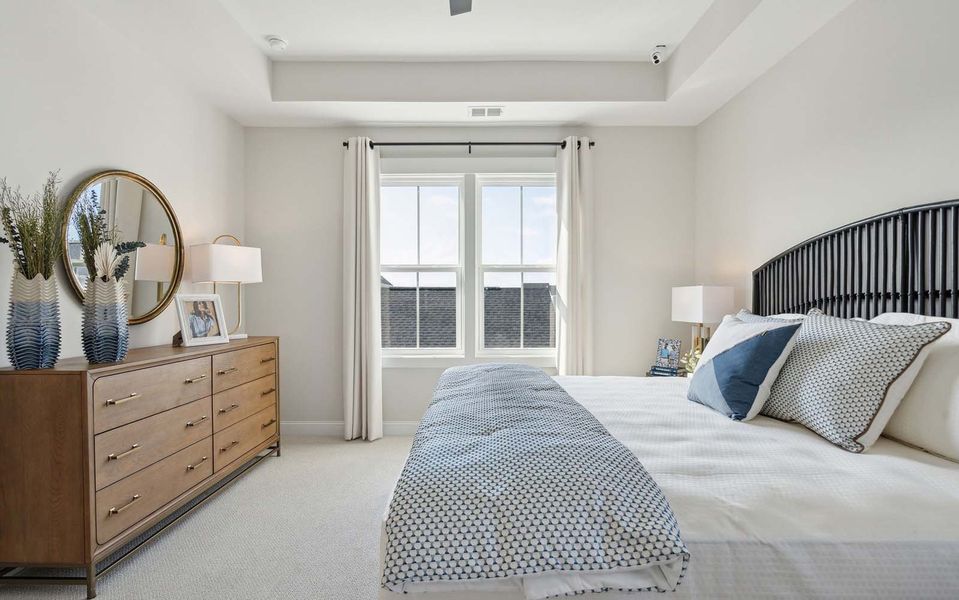 Representative furnished interior of a home built from the Aiden by Brookfield Residential in Wendell Falls, Wendell (Image 7).