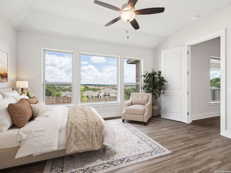 Furnished interior view inside a new home in Cibolo Crossing, Universal City (Image 7).