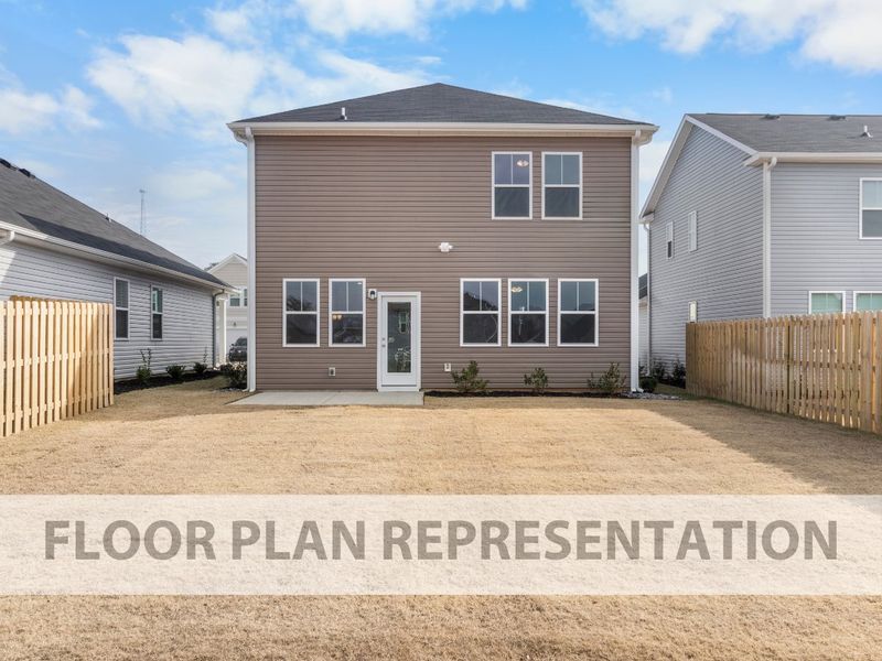 Exterior details and patio area of a home in Forrest Bluff, North Augusta (Image 4).