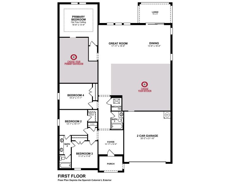 2D floor plan layout of this home in Acuera Estates, Apopka, FL (Image 3).