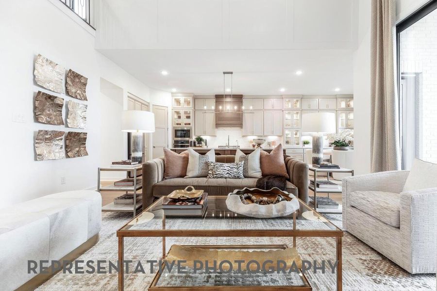 Furnished interior view inside a new home in Elyson, Katy (Image 8).