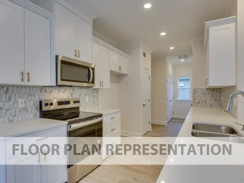 Open and Airy Galley-Style Kitchen Floor Plan for The 1800 Model by Ivey Homes Open and Airy Galley-Style Kitchen Floor Plan for The 1800 Model by Ivey Homes