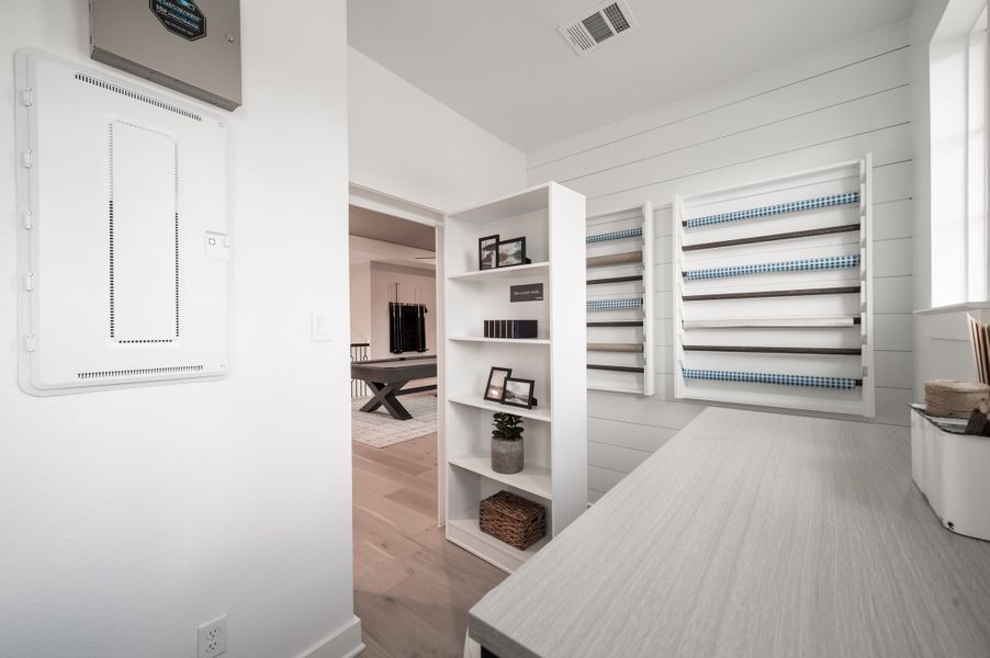 Representative furnished interior of a home built from the Snyder by Tri Pointe Homes in Harvest Green, Richmond (Image 84).