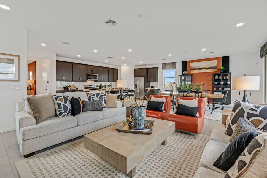 Representative furnished interior of a home built from the Walnut by Mattamy Homes in Blackhawk, Tucson (Image 4). Representative furnished interior of a home built from the Walnut by Mattamy Homes in Blackhawk, Tucson (Image 4).