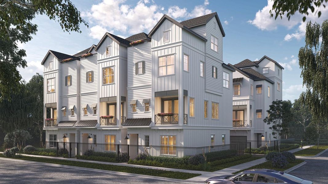 Front exterior of a new home in , Houston, TX, highlighting curb appeal (Image 1).