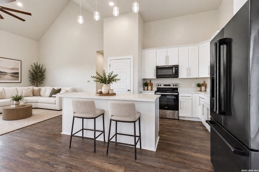 Furnished interior view inside a new home in , Atascosa (Image 9).
