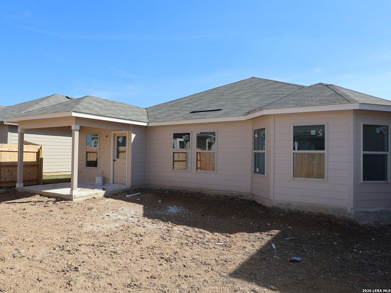 Exterior details and patio area of a home in Paloma Park, Converse (Image 3). Exterior details and patio area of a home in Paloma Park, Converse (Image 3).