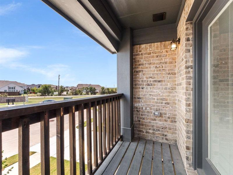 Exterior details and patio area of a home in Emerald Vista, Wylie (Image 3). Exterior details and patio area of a home in Emerald Vista, Wylie (Image 3).