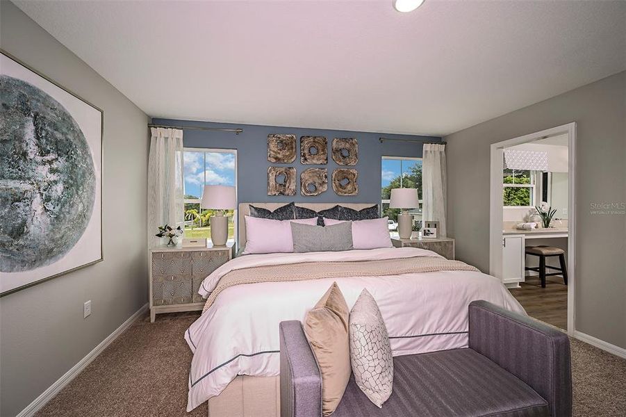 Furnished interior view inside a new home in Crosswinds, Haines City (Image 8).