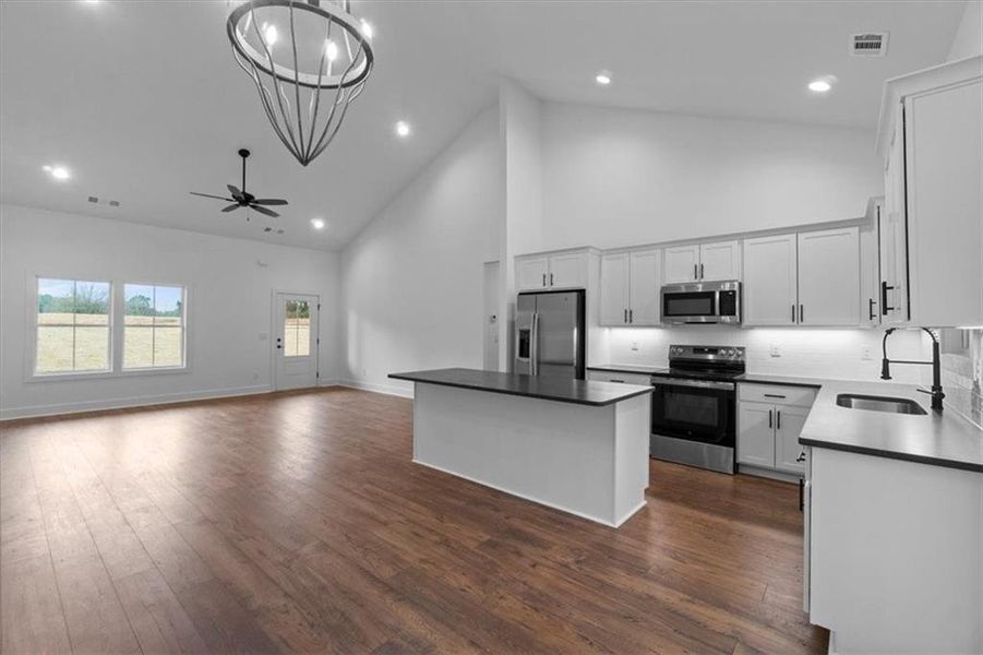 Furnished interior view inside a new home in , Monroe (Image 7).