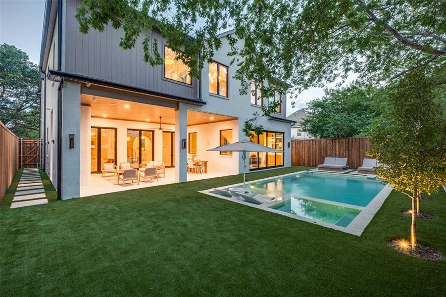 Exterior details and patio area of a home in , Dallas (Image 21).