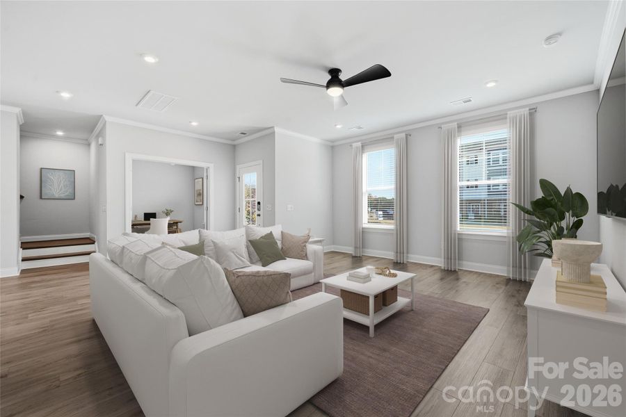 Furnished interior view inside a new home in Tillery at Wilson Farms, Fort Mill (Image 12). Furnished interior view inside a new home in Tillery at Wilson Farms, Fort Mill (Image 12).