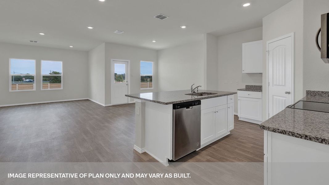 Furnished interior view inside a new home in Arroyo Ranch, Seguin (Image 5).