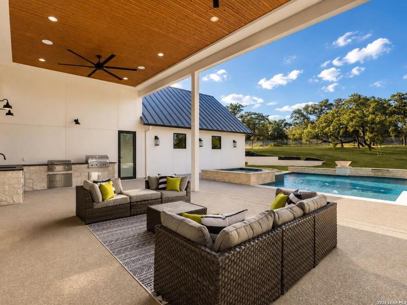 Exterior details and patio area of a home in , Boerne (Image 33). Exterior details and patio area of a home in , Boerne (Image 33).