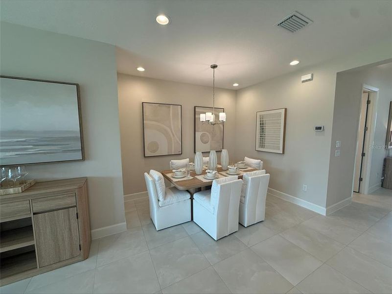 Furnished interior view inside a new home in Valencia Ridge (55+), Wesley Chapel (Image 17).