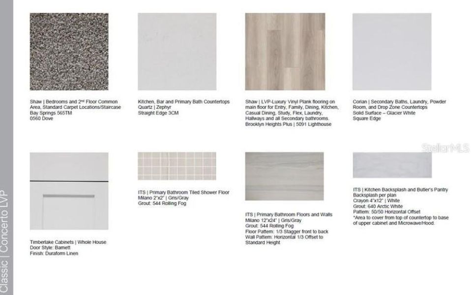 Design Selections ~ Home is under construction, selections are subject to change
