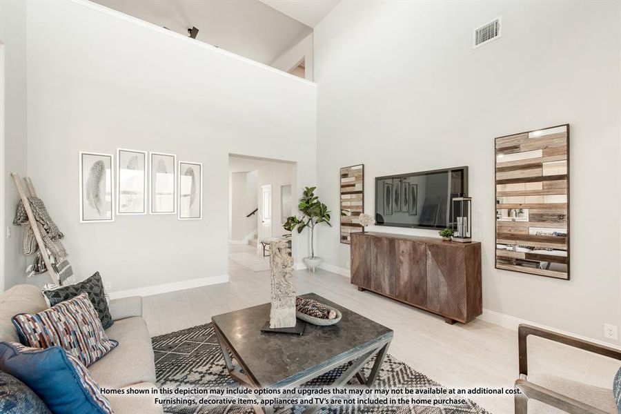 Furnished interior view inside a new home in Hunters Ridge, Crowley (Image 28).