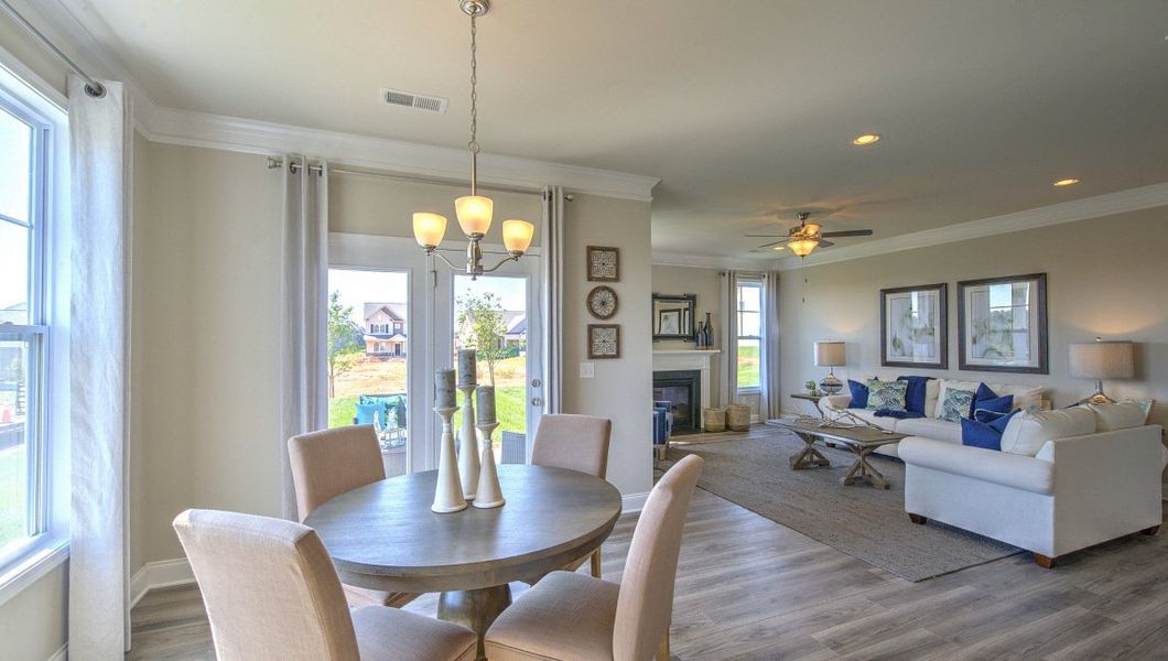 Furnished interior view inside a new home in Reserve at Tap Root Farms, Fletcher (Image 19).