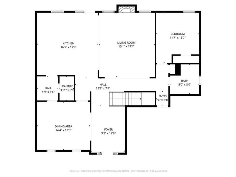 2D floor plan layout of this home in Butner Estates, College Park, GA (Image 5).