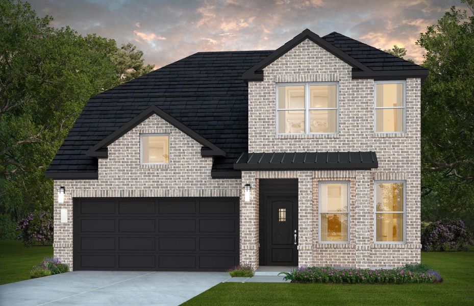 Representative exterior photo of a completed home built from the Idalou by Centex in Stokesbury, Waller, TX (Image 6). Representative exterior photo of a completed home built from the Idalou by Centex in Stokesbury, Waller, TX (Image 6).