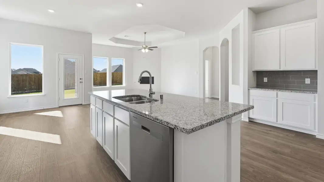 Furnished interior view inside a new home in Lakewood Trails, Forney (Image 4).