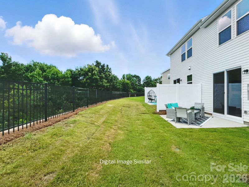 Exterior details and patio area of a home in Bailey Run, Charlotte (Image 26).