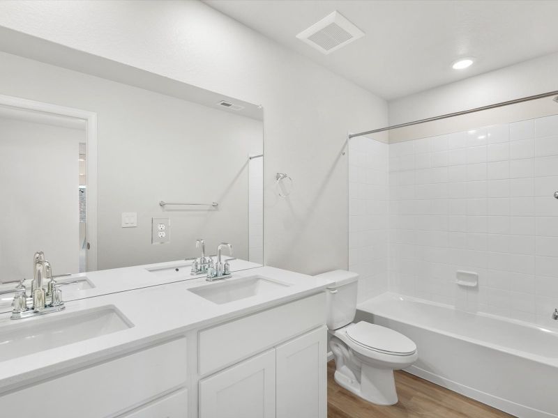 Furnished interior view inside a new home in Poudre Heights: The Lakes Collection, Windsor (Image 6).