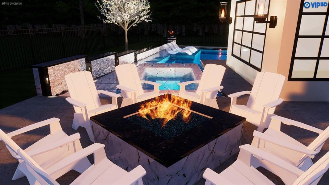 ** VIRTUAL POOL RENDERING ONLY **