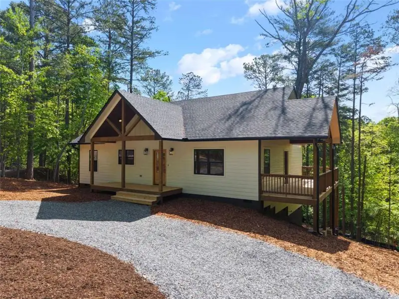 Exterior details and patio area of a home in , Ellijay (Image 4).