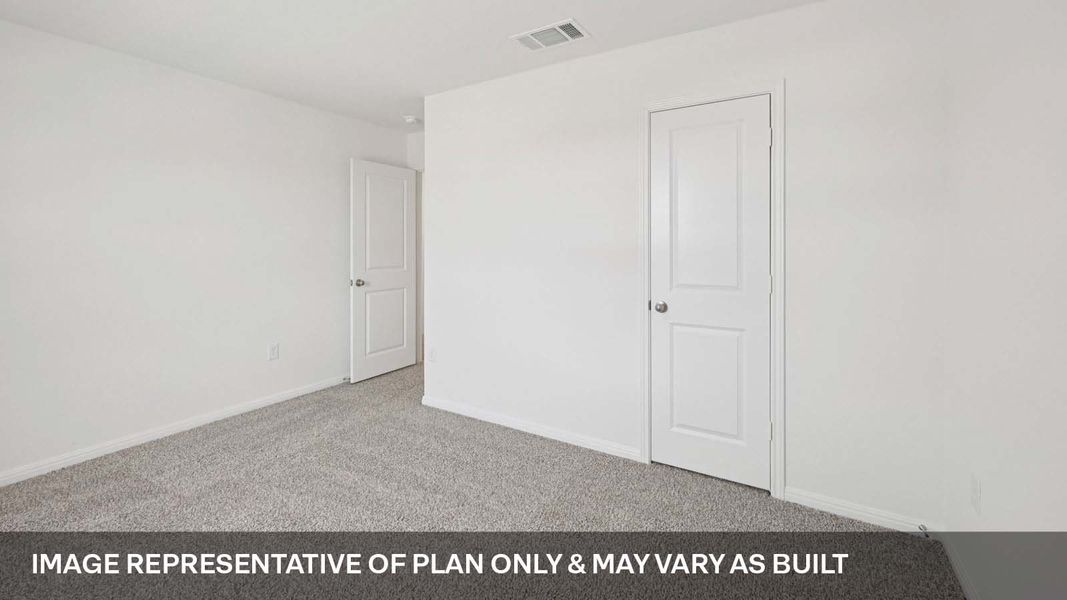 Representative unfurnished interior of a home built from the The Ozark by D.R. Horton in Bar W Ranch, Leander (Image 27).