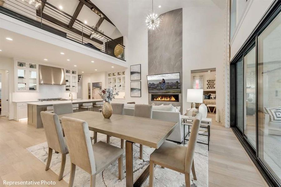 Furnished interior view inside a new home in Park Place, Prosper (Image 12).