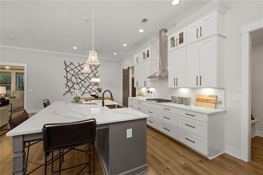 Furnished interior view inside a new home in Soleil Belmont Park, Canton (Image 39).