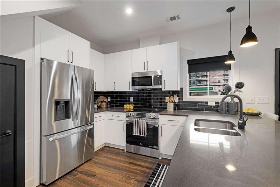 Furnished interior view inside a new home in , Atlanta (Image 3).