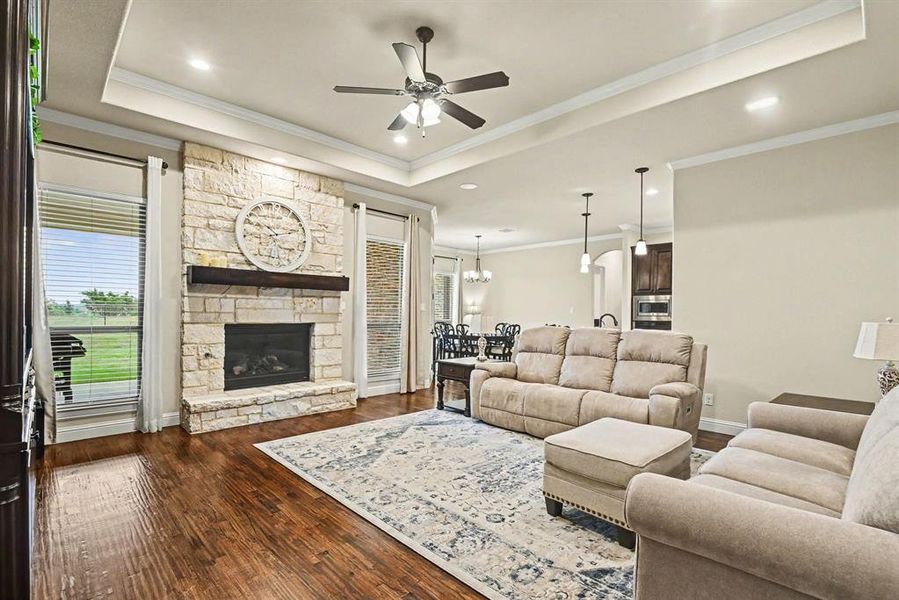 Furnished interior view inside a new home in , Weatherford (Image 6).