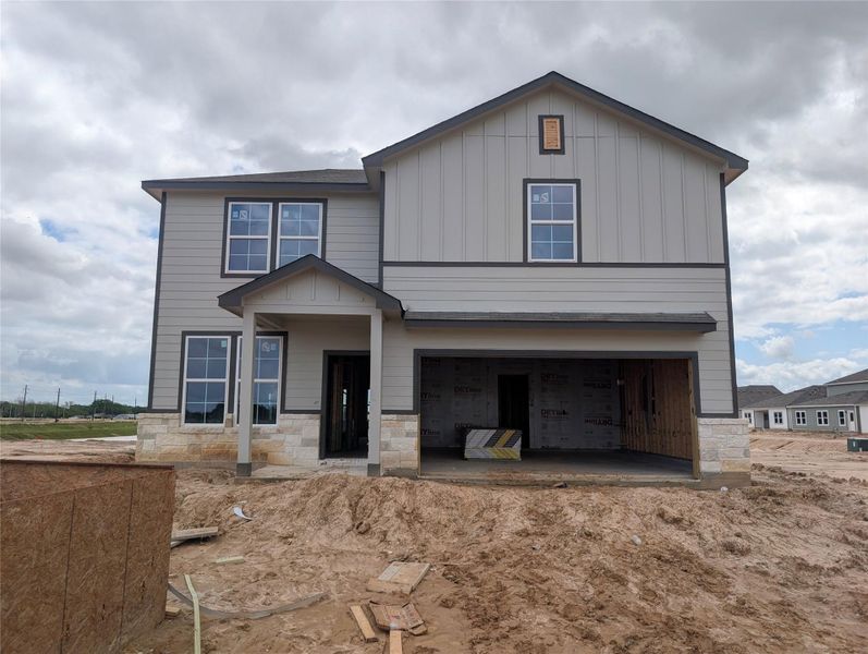 In-progress construction of a new home in Katy Reserve, Katy, TX (Image 8).