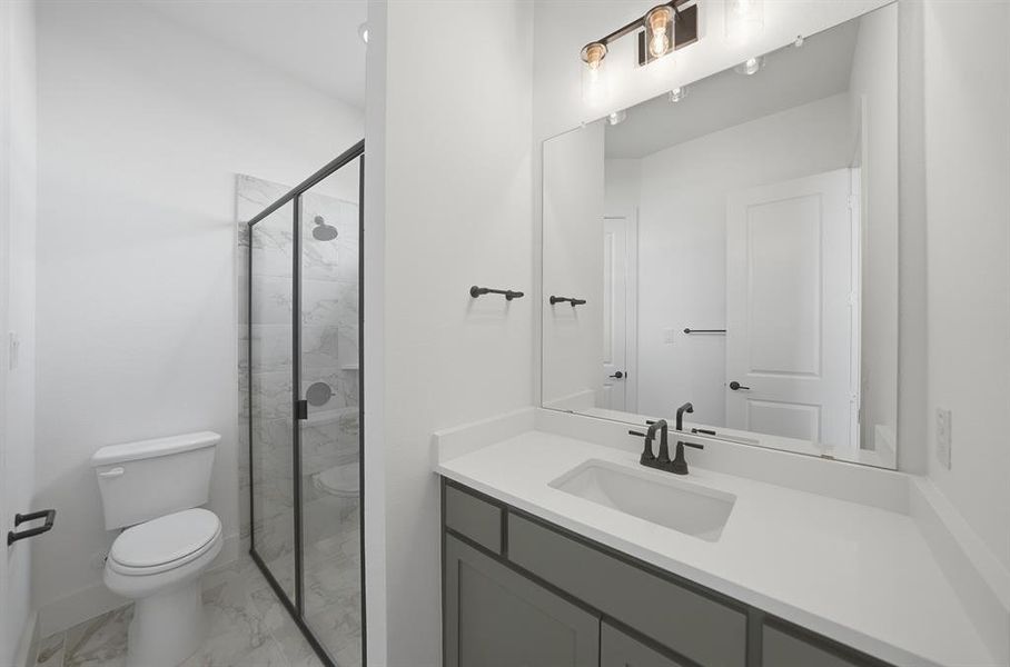 Furnished interior view inside a new home in Estates at Rockhill, Frisco (Image 7).