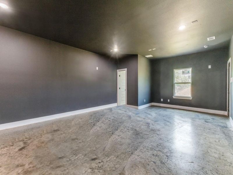 Media/Game Room. Oversized with a 1/2 bath.