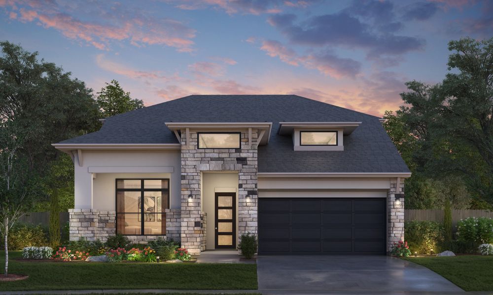 Representative exterior photo of a completed home built from the Coronado by Tricoast Homes in Lago Mar 50' & 55', Texas City, TX (Image 2). Representative exterior photo of a completed home built from the Coronado by Tricoast Homes in Lago Mar 50' & 55', Texas City, TX (Image 2).