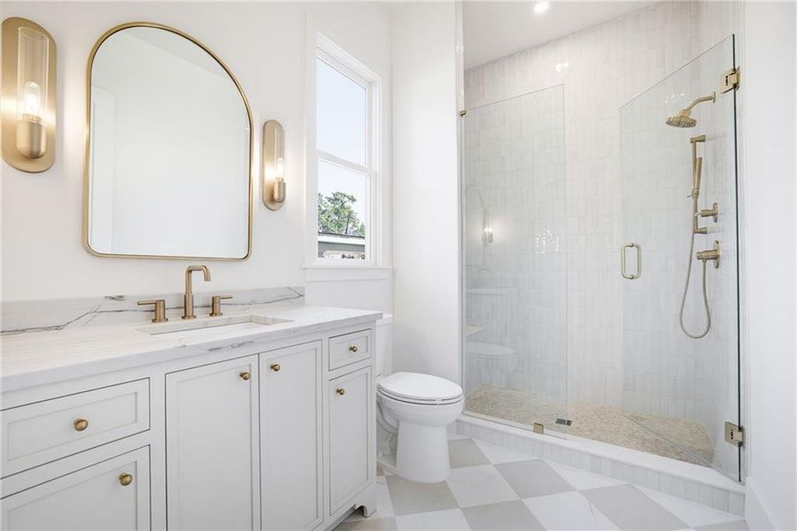 Furnished interior view inside a new home in , Atlanta (Image 15).