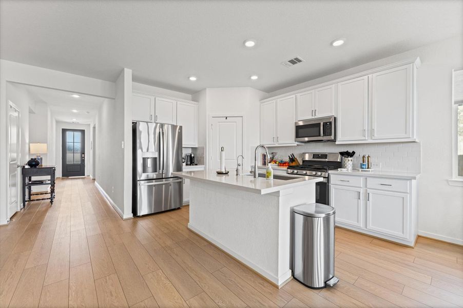 Furnished interior view inside a new home in Bridge Creek 45s and 50s, Cypress (Image 11).