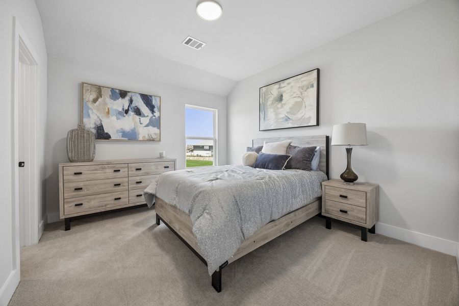 Representative furnished interior of a home built from the The Milan by Lillian Custom Homes in Polo Ridge, Forney (Image 37).