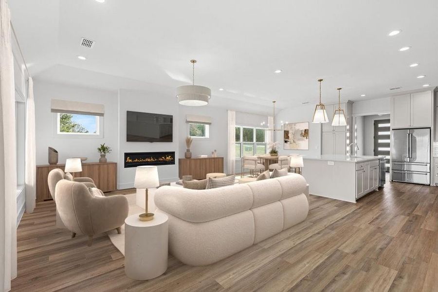 Furnished interior view inside a new home in , Gordonville (Image 13).