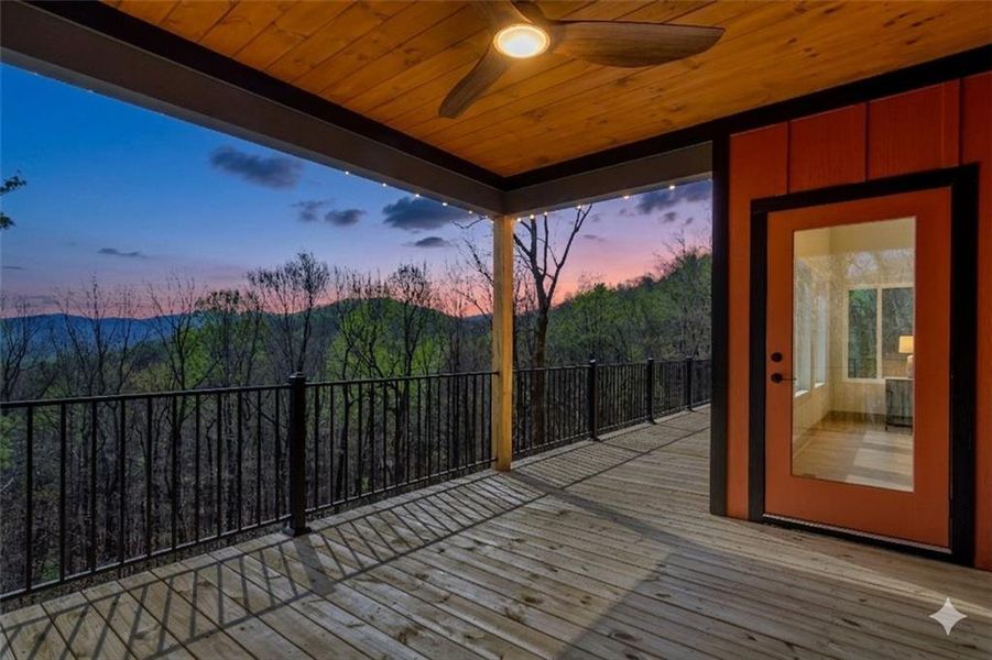 Exterior details and patio area of a home in , Ellijay (Image 28).